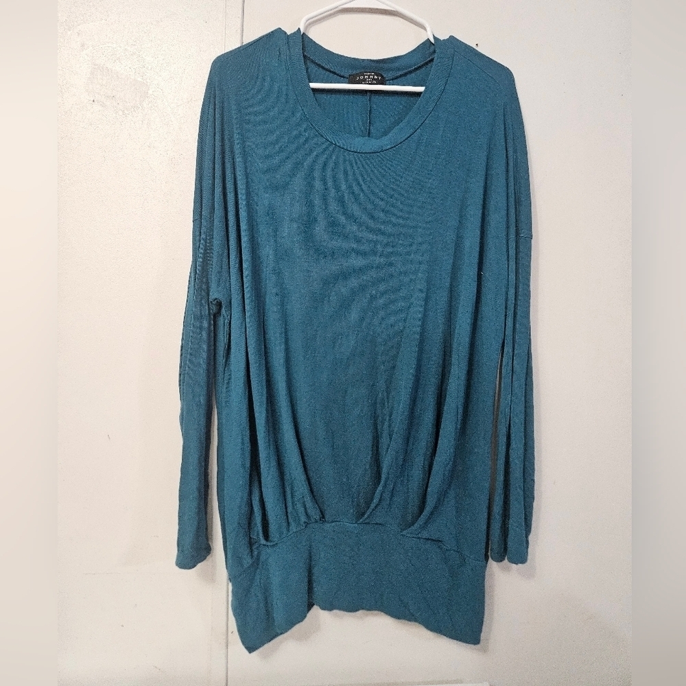 Made By Johnny Plus Size Blue Tunic Top!